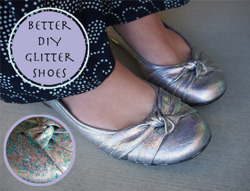 Better DIY Glitter Shoes with Glitter It!