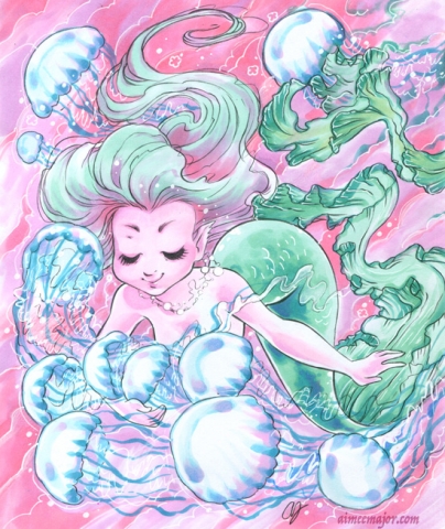 Mermaid and Jellyfish