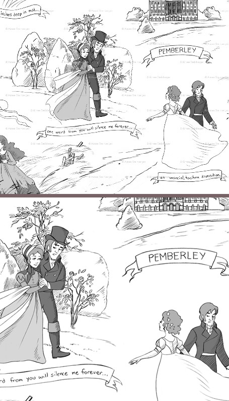 Pride and Prejudice Toile Fabric