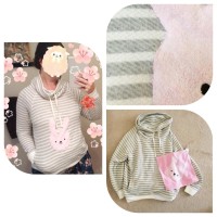 Simple Sweatshirt Bunny Refashion Embellishment